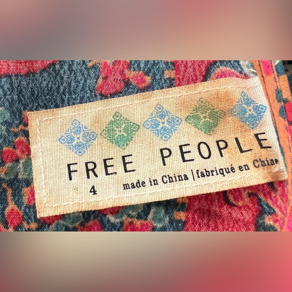 Free People Sleeveless Print Dress - size 4 - Picture 5 of 7
